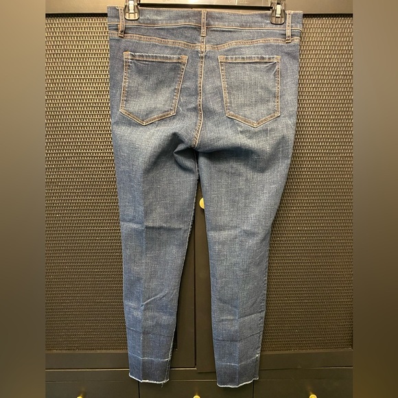 LOFT Modern Skinny Ankle Size 10 Frayed Raw Hem - Picture 2 of 8